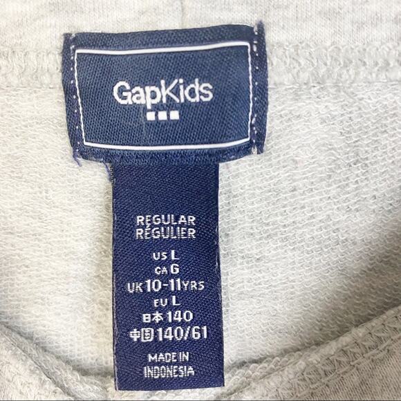 GAP KIDS ELASTIC WAIST GRAY PANTS SIZE LARGE - Picture 5 of 11